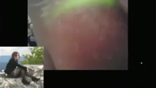 girl has cybersex with her boyfriend  online and masturbates with a dildo