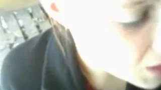 girl has hidden sex with her boyfriend  in a shed outside and sucks him with condom