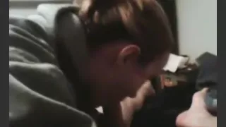 girl hates to suck cock, nags about it and gets a facial.