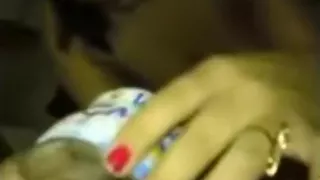 girl puts peanut butter on her bf's cock and sucks it
