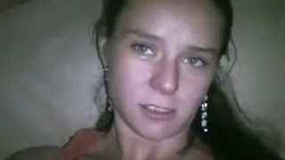 girl warms herself up and fucks her boyfriend  with condom pov