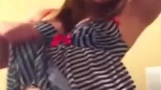 girl with cat ears sucks her bf's cock pov on the sofa