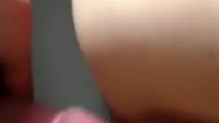 His cock barely fits her tight hairy asian pussy