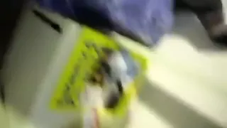 Horny brunette girl wildly masturbates with a vibrator on her bed