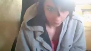 Horny girl tries to seduce a fake guy online by masturbating