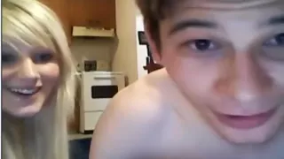 hot blonde girl fucks and sucks her boyfriend  for strangers online