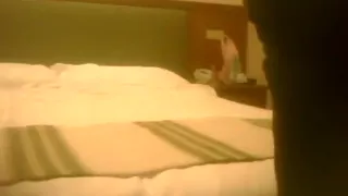 Hot blonde with sex lingerie sucks cock and gets doggystyle fucked on the bed