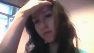 Hot brunette girl teases with her naked body and masturbates