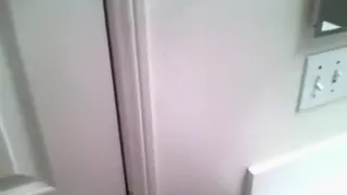 Hot brunette watching tv gets disturbed by her bf for sex