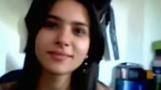 Hot girl blows her bf's cock and masturbates with a huge dildo