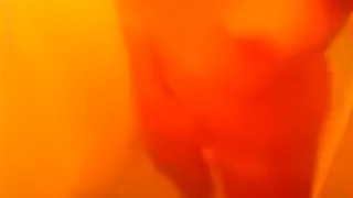 Hot girl teases naked in the shower and fingers her shaved pussy