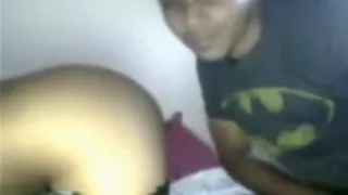 Latina gets her pussy eaten out and blows her bf's cock on the bed