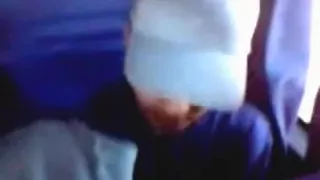 Latina girl sucks off her bf's cock in a bus