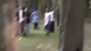 Massive ebony groupsex party at daytime in a park