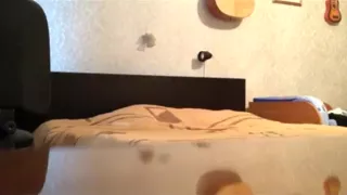 Moaning brunette has oral, missionary and doggystyle sex on the bed.