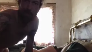 Morning sex creampie. dumping a load in her pussy !!!