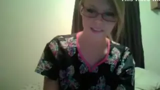 Petite nerdy ponytailed girl has some 69 action with her bf