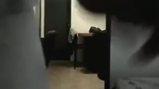 Pigtailed brunette sucks her bf's cock and has doggystyle sex