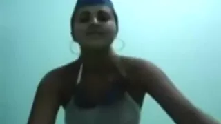 Ponytailed latina flight attendant blows and rides her bf's cock pov