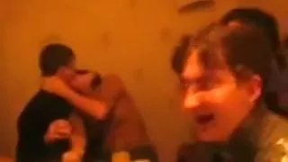 Russian brunette girl fucks 3 guys