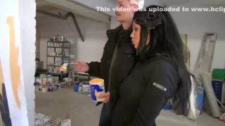 I get spunk in my slutty mouth in my busty amateur vid