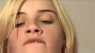 Blonde teen gets her ass hole checked out.