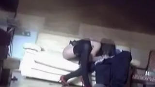 Cheating wife gets caught on camera with lover.