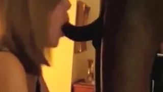 White older mother sucks darksome mans hard pecker.