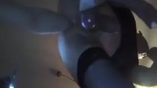 Immoral wife fists her spouse as this guy masturbates.