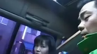 Japanese wench sucks a hard ramrod outside