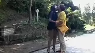 Hawt brunette hair acquires her unshaved wet crack drilled outdoors