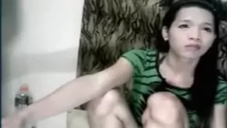 Delightful brunette hair tastes her boyfriend recent sexy cum.