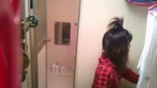 Daddy-in-law is the clip outflow had been voyeur over the bathing gal in four years