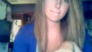 Peep! Live chat Masturbation! Cheeky masturbation golden-haired cutie of overseas Hen bewitching body