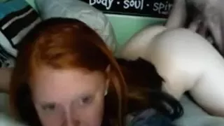 Dilettante redhead unhappy facial