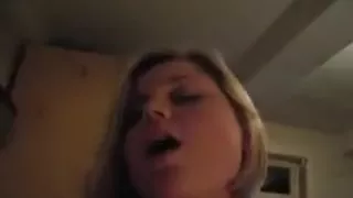 Non-Professional three-some - groaning blond likes double shlong