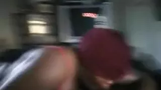 Darksome big beautiful woman blow job