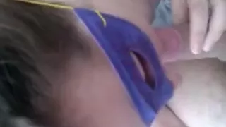 Chunky floozy gives a hawt oral stimulation