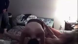 Cuck jerks off watching his wife