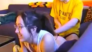Girlfriend receives drilled during the time that playing PS3