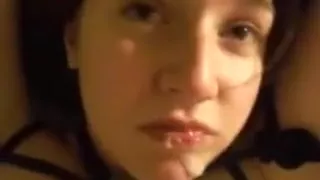 Mouthfuck facial on supple hotty