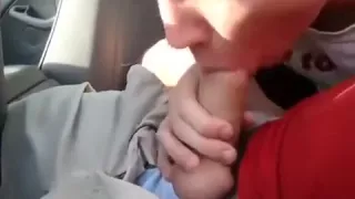 Parked car cum gulp oral stimulation