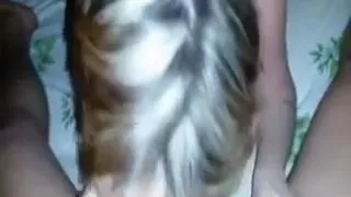 Floozy enjoying two jocks