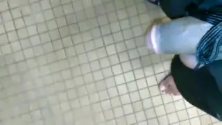 Piss and Cum in the Pool Bathroom