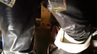 nlboots - rubber waders leather trousers piss