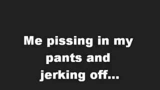 Junge pisst in die Hose und wichst sich einen