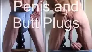 Strapon und A-Loch-Stecker in meinem Jock und Arsch