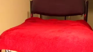 Multiple Anal Orgasms on a Chair with Large Sex Toy