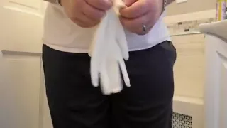 Latex Untersuchungshandschuhe wichsen