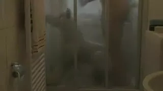 Inflatable Balto in the shower